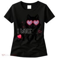 I Wolf You Cool Gift Happy Valentines Day Gift Women's T-Shirt thumb 0
