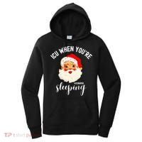 ICU When You're Sleeping Funny ICU Nurse Christmas Santa Women's Hoodie thumb 0