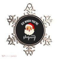 ICU When You're Sleeping Funny ICU Nurse Christmas Santa Ornament thumb 0