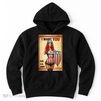 I Want You For US Army Female America Hoodie thumb 0