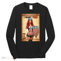 I Want You For US Army Female America Long Sleeve Shirt thumb 0