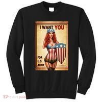 I Want You For US Army Female America Sweatshirt thumb 0