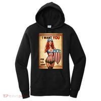 I Want You For US Army Female America Women's Hoodie thumb 0