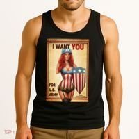 I Want You For US Army Female America Tank Top thumb 3