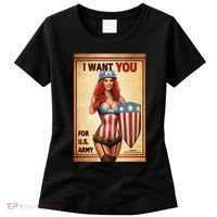 I Want You For US Army Female America Women's T-Shirt thumb 0