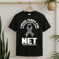 I Wear Zebra for Neuroendocrine Cancer Awareness NET Cancer T-Shirt thumb 2