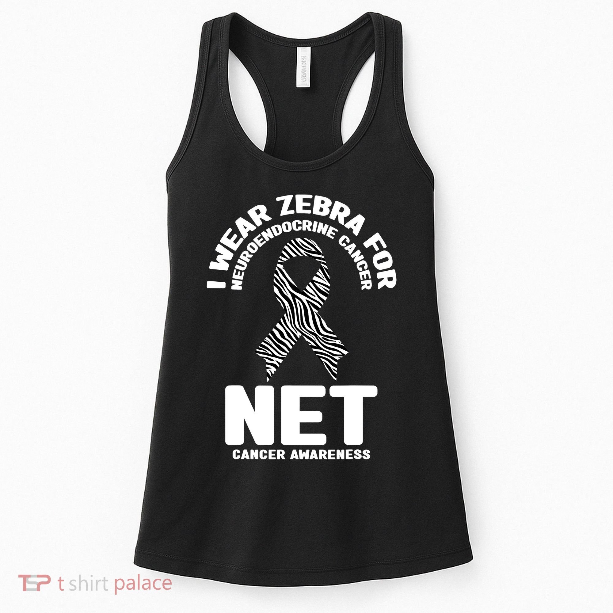 I Wear Zebra for Neuroendocrine Cancer Awareness NET Cancer Women's Tank Top