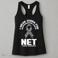 I Wear Zebra for Neuroendocrine Cancer Awareness NET Cancer Women's Tank Top thumb 3