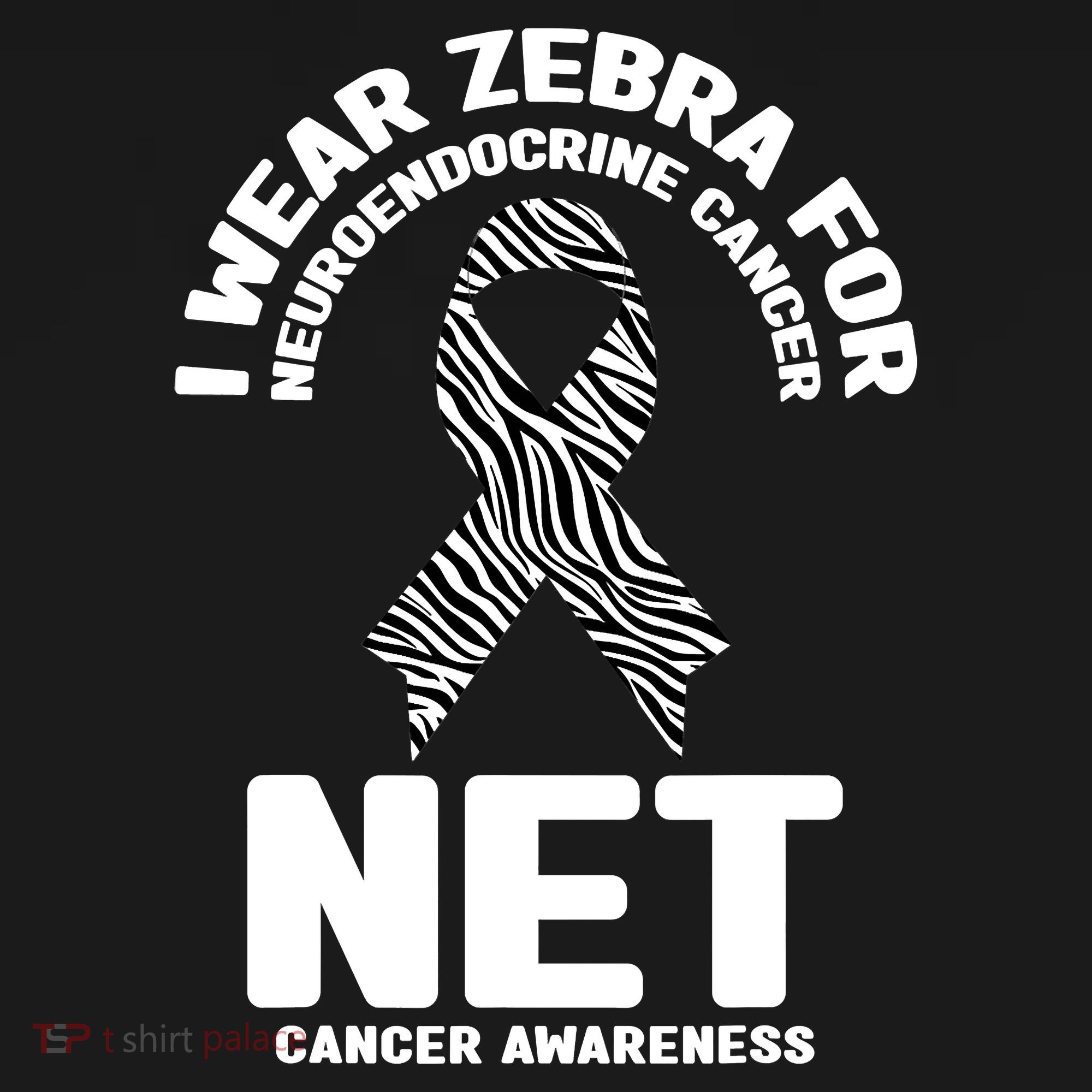 I Wear Zebra for Neuroendocrine Cancer Awareness NET Cancer Toddler Hoodie