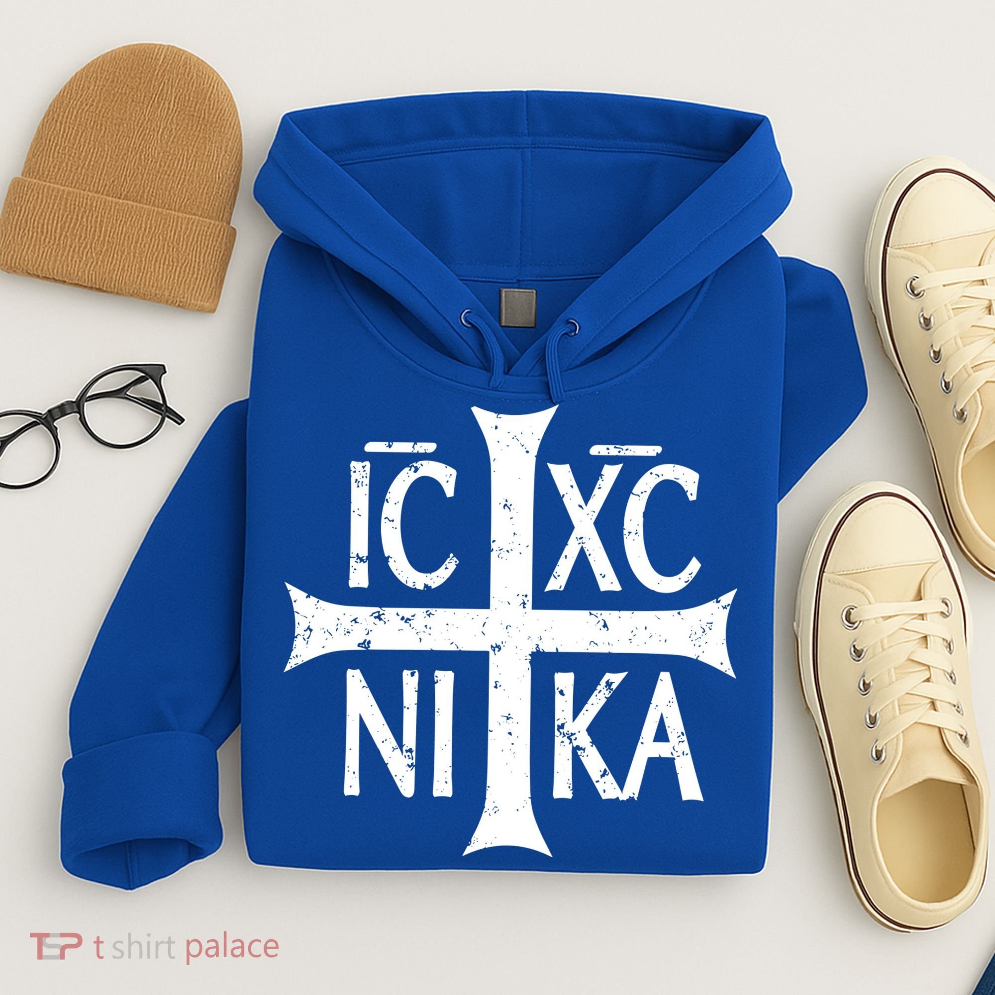 Ic Xc Nika Cross Christogram Orthodox Christian Hoodie