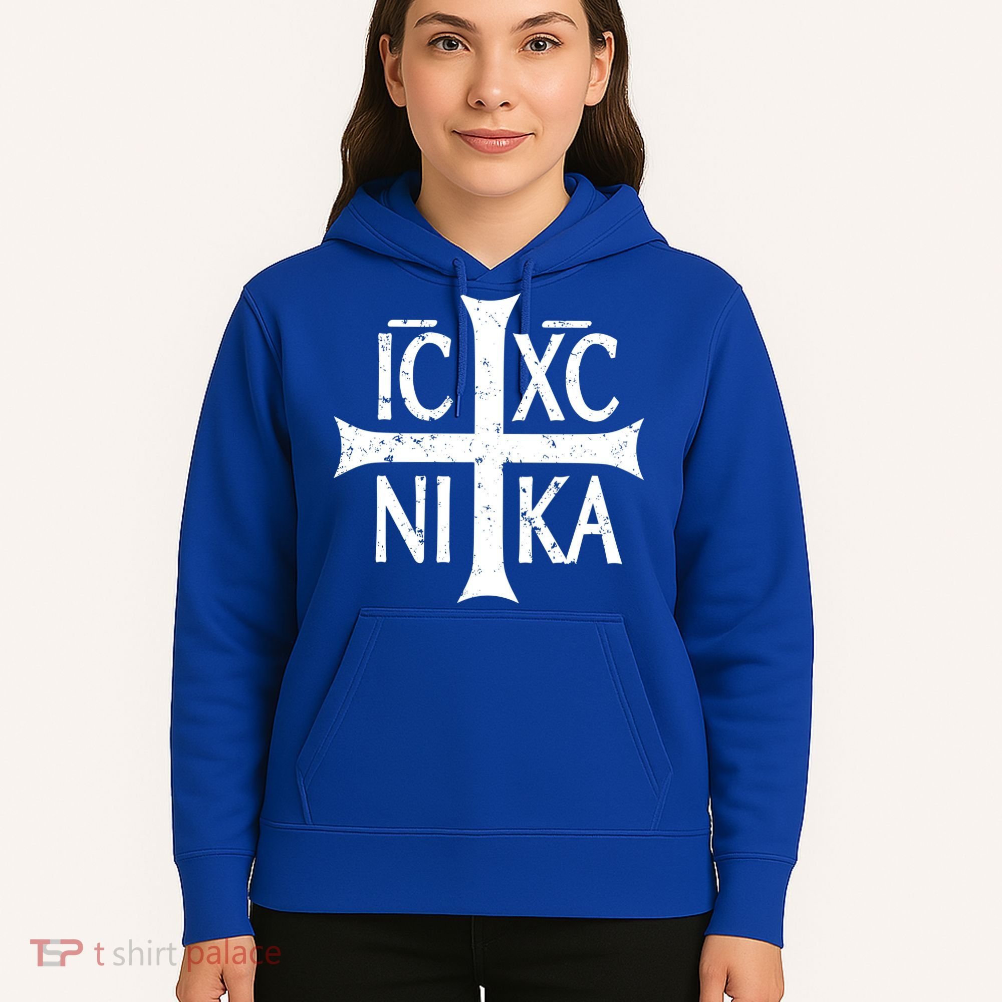 Ic Xc Nika Cross Christogram Orthodox Christian Hoodie