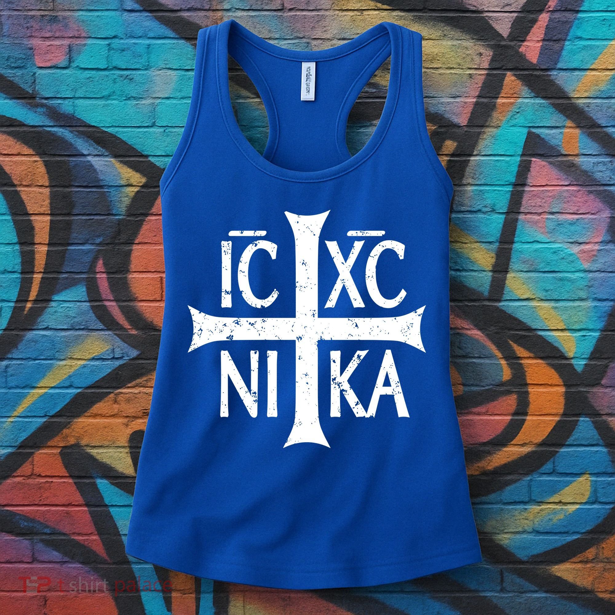 Ic Xc Nika Cross Christogram Orthodox Christian Women's Tank Top