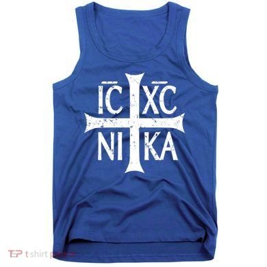 Ic Xc Nika Cross Christogram Orthodox Christian Tank Top