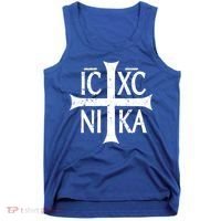 Ic Xc Nika Cross Christogram Orthodox Christian Tank Top thumb 0