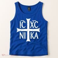 Ic Xc Nika Cross Christogram Orthodox Christian Tank Top thumb 2