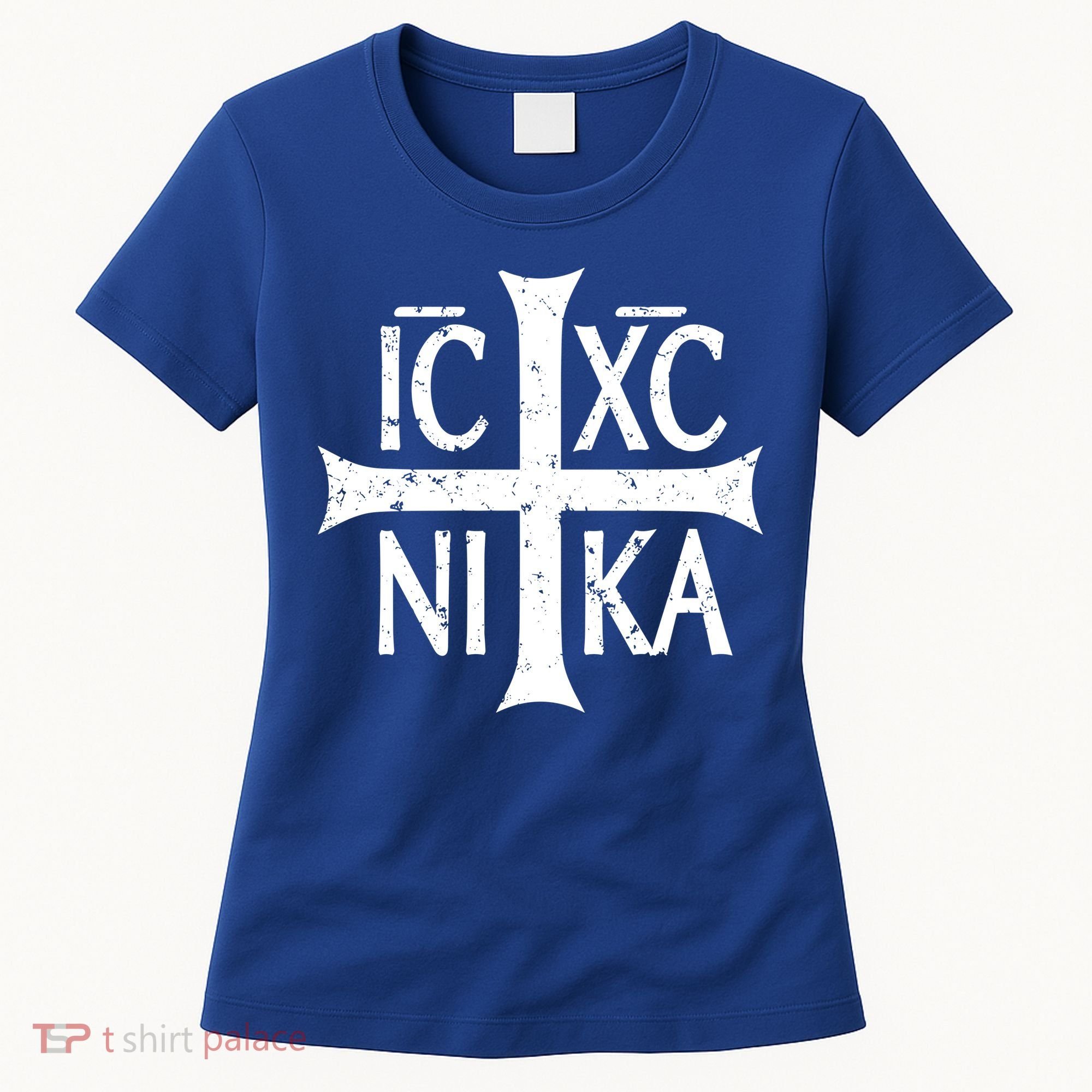 Ic Xc Nika Cross Christogram Orthodox Christian Women's T-Shirt