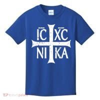 Ic Xc Nika Cross Christogram Orthodox Christian Kids T-Shirt thumb 0