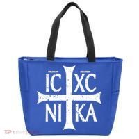 Ic Xc Nika Cross Christogram Orthodox Christian Tote Bag thumb 0