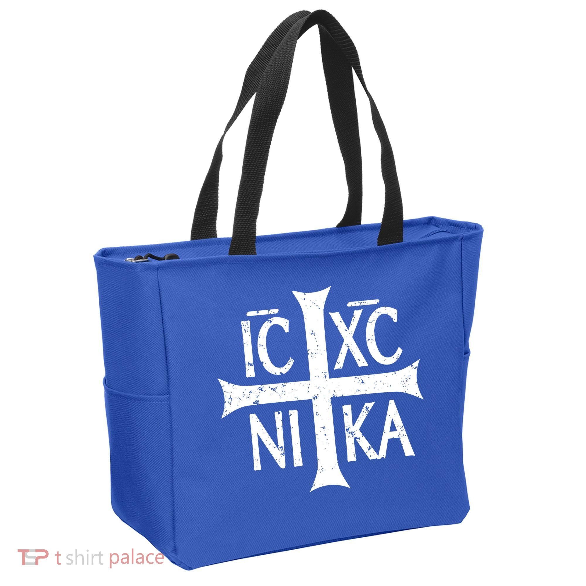 Ic Xc Nika Cross Christogram Orthodox Christian Tote Bag