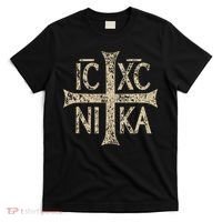 Ic Xc Nika Cross Christogram Orthodox Christian T-Shirt thumb 0