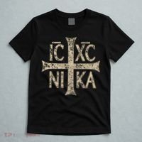 Ic Xc Nika Cross Christogram Orthodox Christian T-Shirt thumb 5