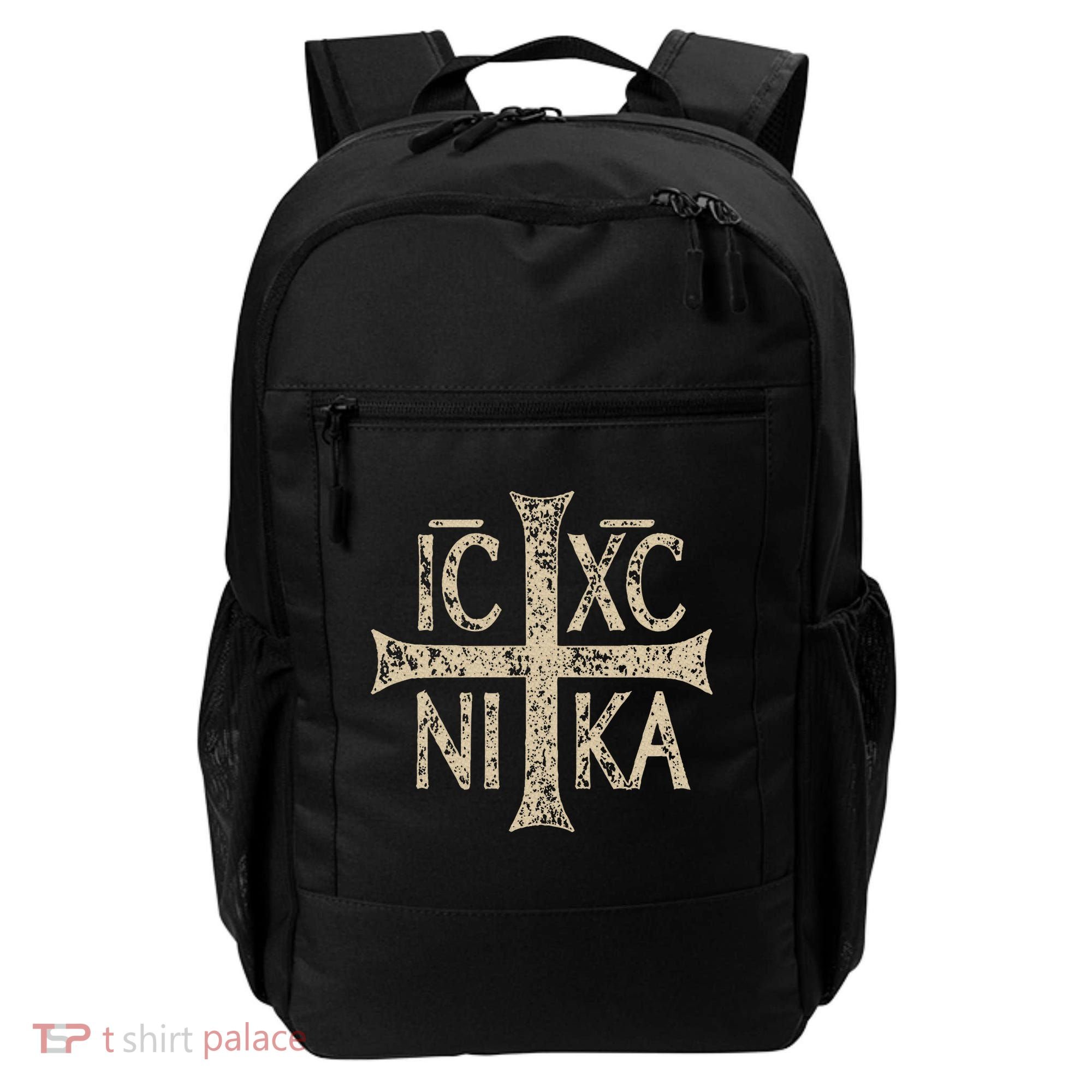 Ic Xc Nika Cross Christogram Orthodox Christian Backpack