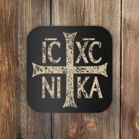 Ic Xc Nika Cross Christogram Orthodox Christian Coaster thumb 0