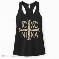 Ic Xc Nika Cross Christogram Orthodox Christian Women's Tank Top thumb 0