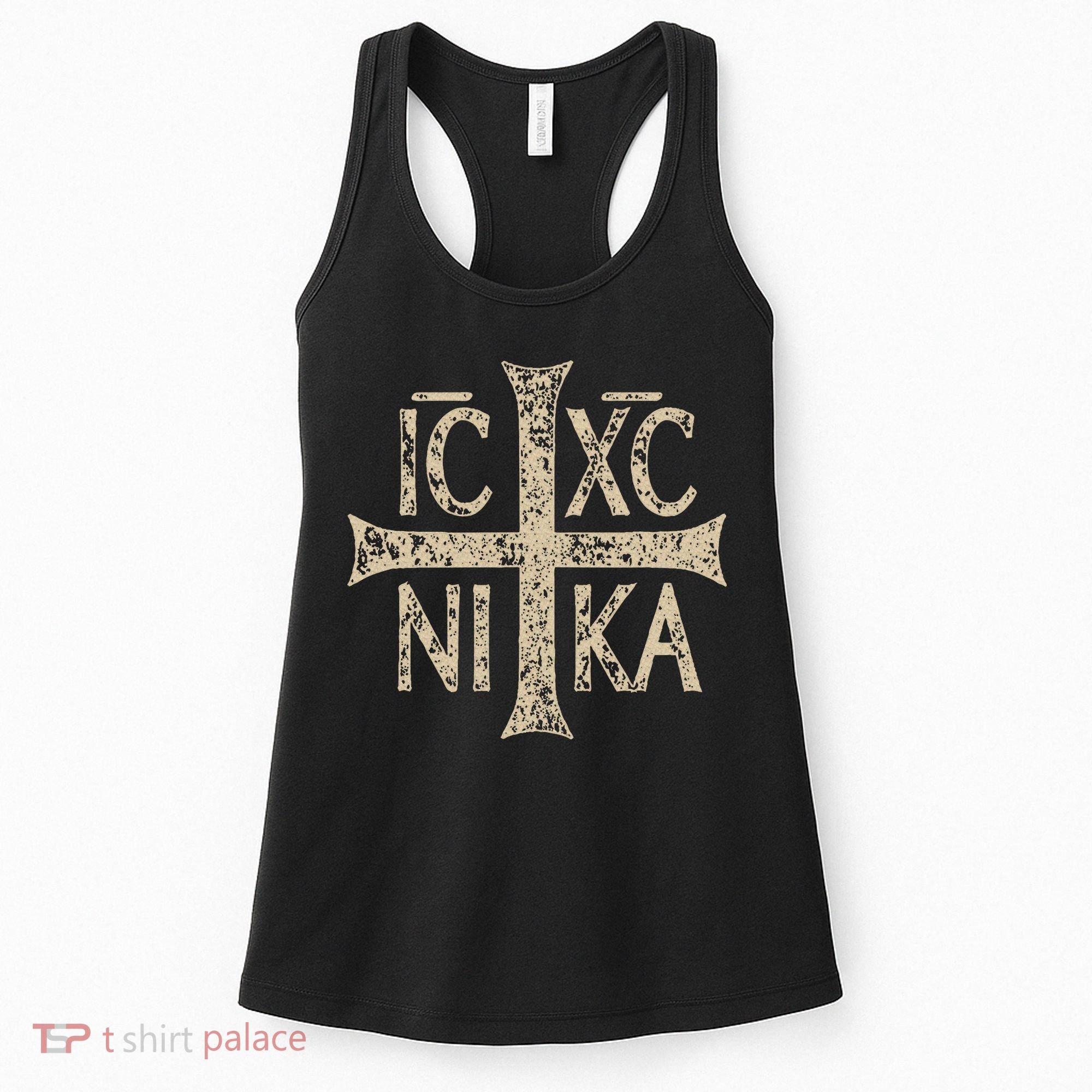 Ic Xc Nika Cross Christogram Orthodox Christian Women's Tank Top