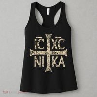 Ic Xc Nika Cross Christogram Orthodox Christian Women's Tank Top thumb 3
