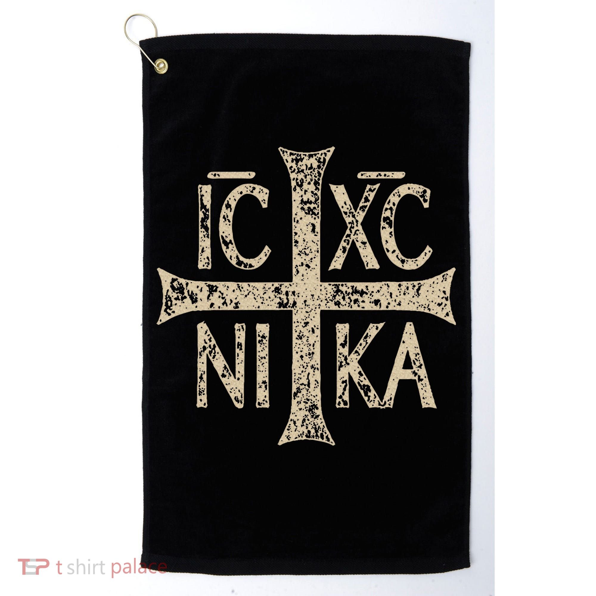 Ic Xc Nika Cross Christogram Orthodox Christian Golf Towel