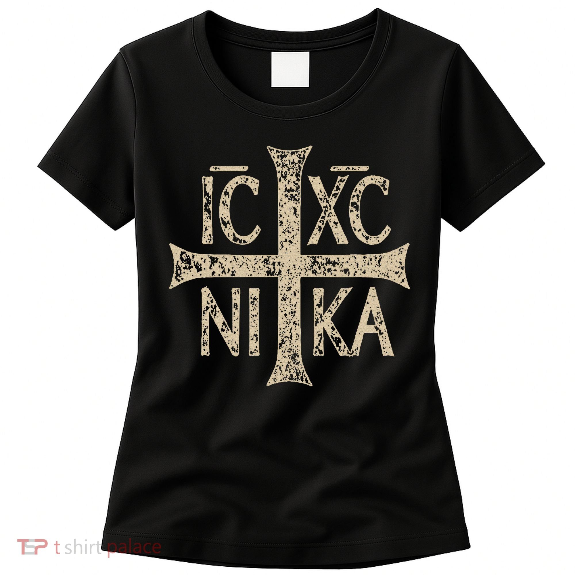 Ic Xc Nika Cross Christogram Orthodox Christian Women's T-Shirt