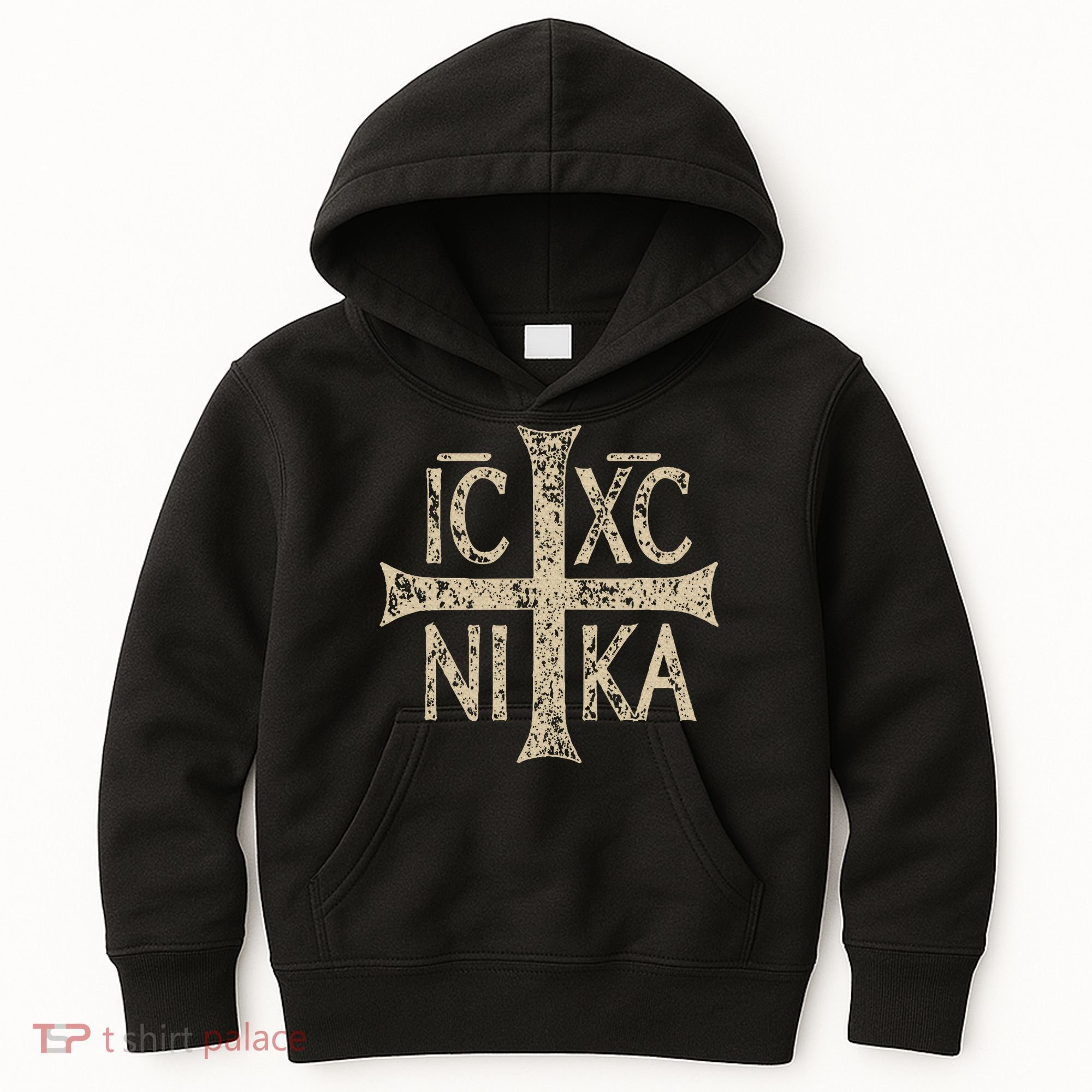 Ic Xc Nika Cross Christogram Orthodox Christian Kids Hoodie