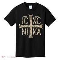 Ic Xc Nika Cross Christogram Orthodox Christian Kids T-Shirt thumb 0