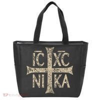 Ic Xc Nika Cross Christogram Orthodox Christian Tote Bag thumb 0