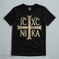 Ic Xc Nika Cross Christogram Orthodox Christian T-Shirt thumb 5