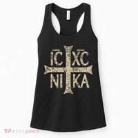 Ic Xc Nika Cross Christogram Orthodox Christian Women's Tank Top thumb 0