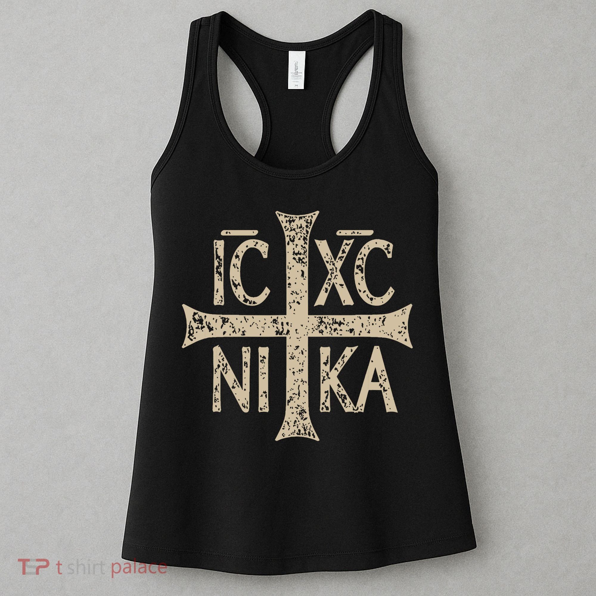 Ic Xc Nika Cross Christogram Orthodox Christian Women's Tank Top
