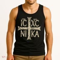 Ic Xc Nika Cross Christogram Orthodox Christian Tank Top thumb 3