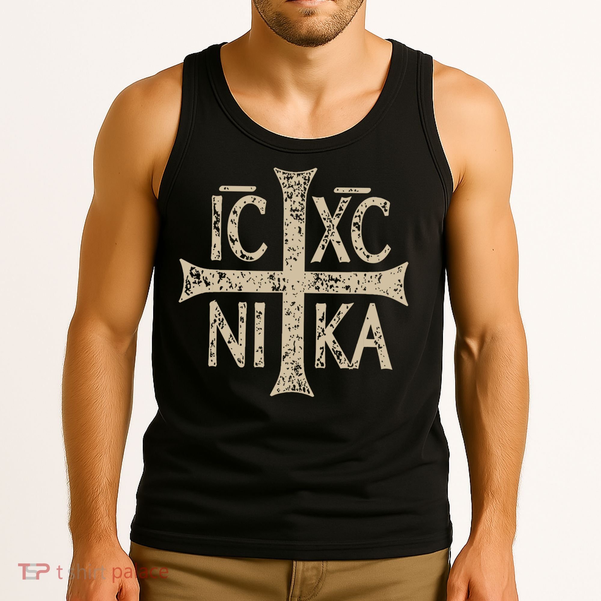 Ic Xc Nika Cross Christogram Orthodox Christian Tank Top