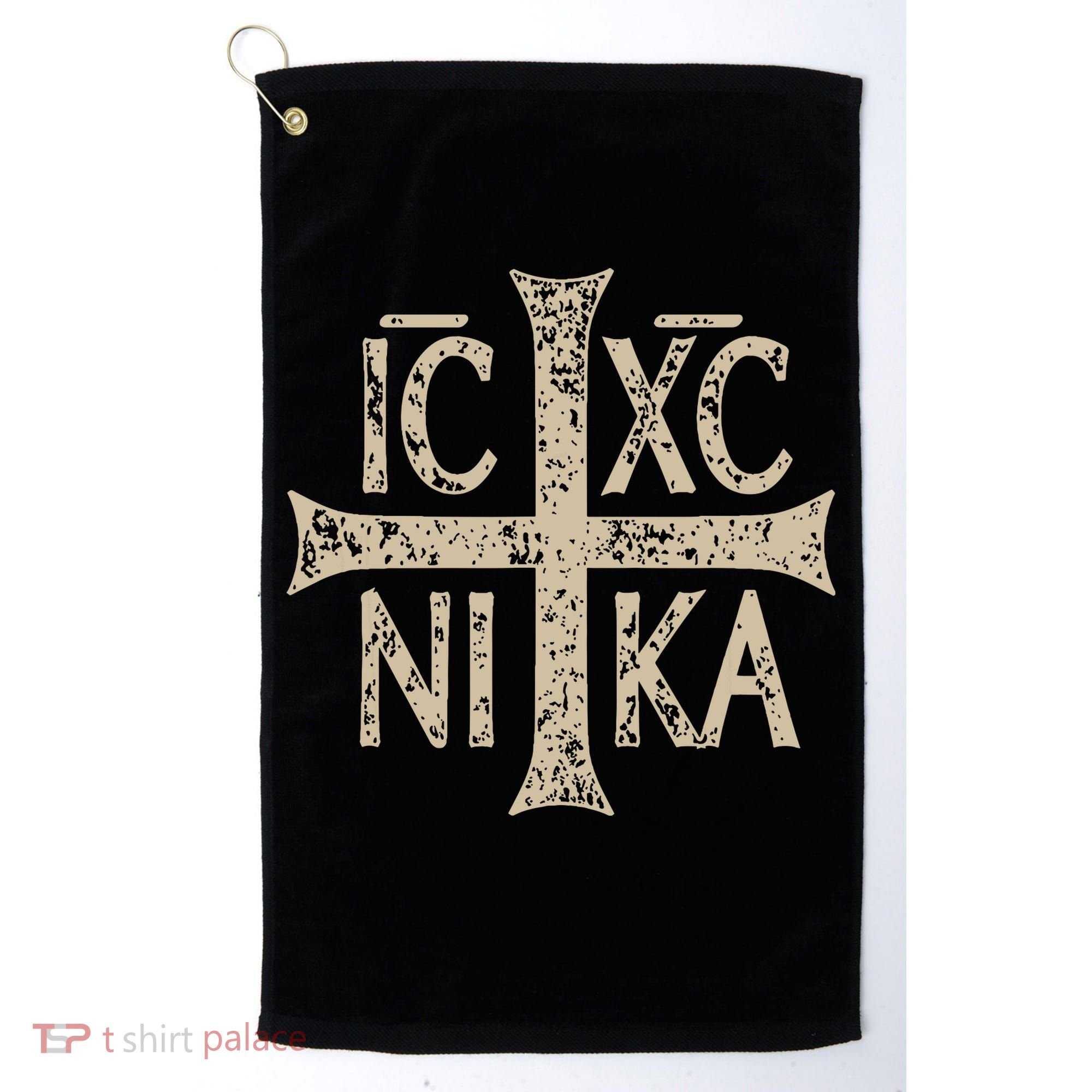 Ic Xc Nika Cross Christogram Orthodox Christian Golf Towel