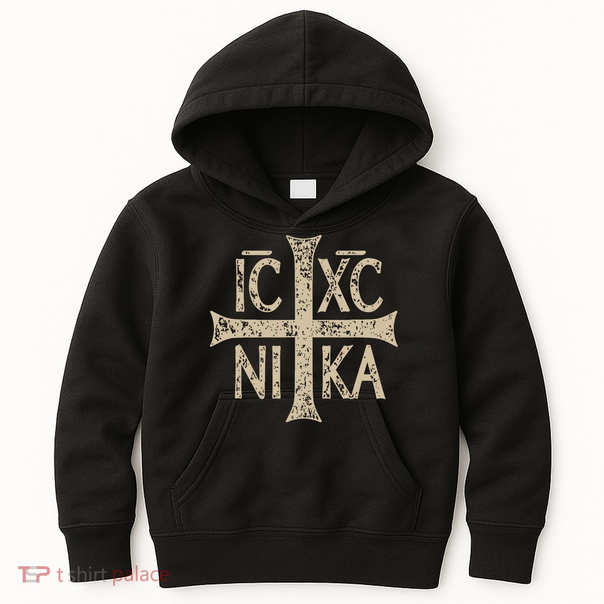 Ic Xc Nika Cross Christogram Orthodox Christian Kids Hoodie