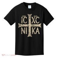 Ic Xc Nika Cross Christogram Orthodox Christian Kids T-Shirt thumb 0