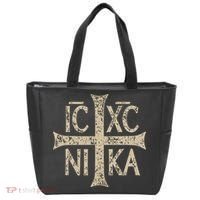 Ic Xc Nika Cross Christogram Orthodox Christian Tote Bag thumb 0