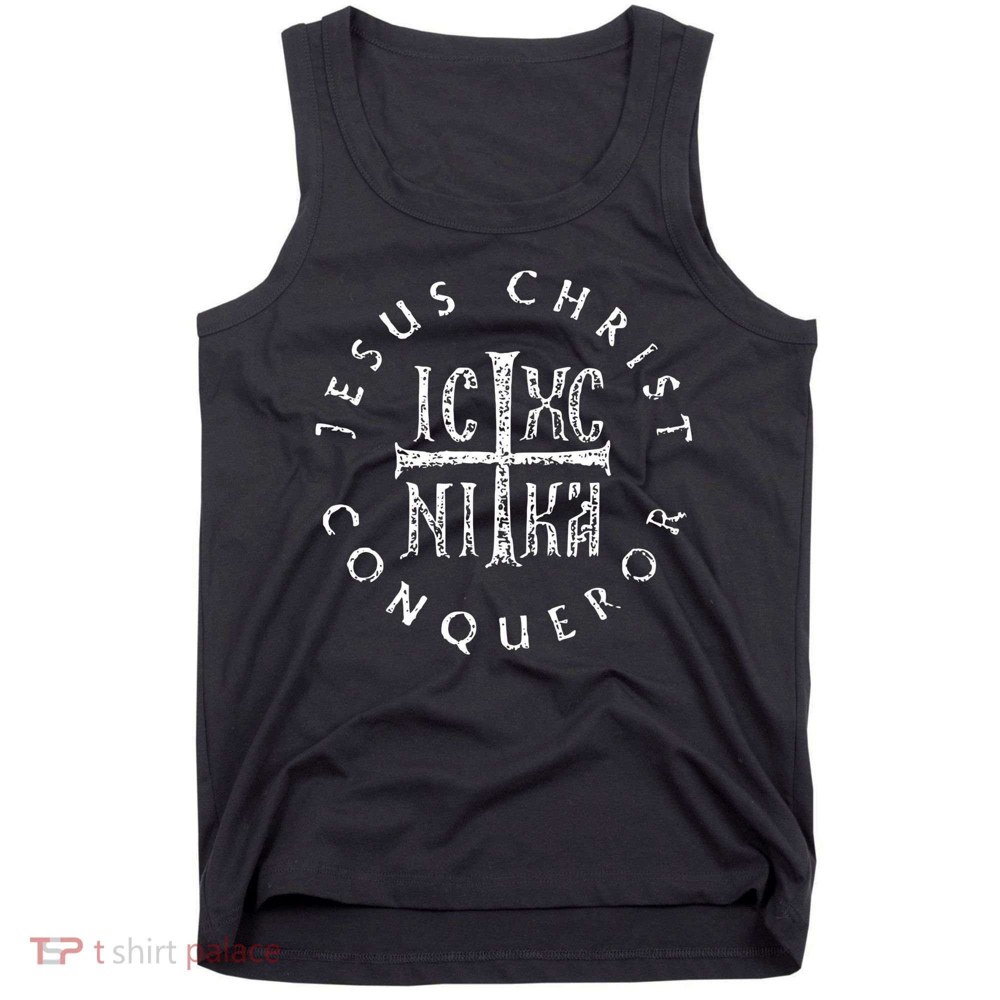 Ic Xc Nika Cross Christogram Orthodox Christian Tank Top