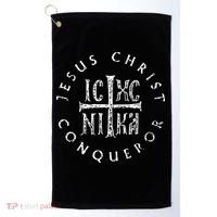 Ic Xc Nika Cross Christogram Orthodox Christian Golf Towel thumb 0