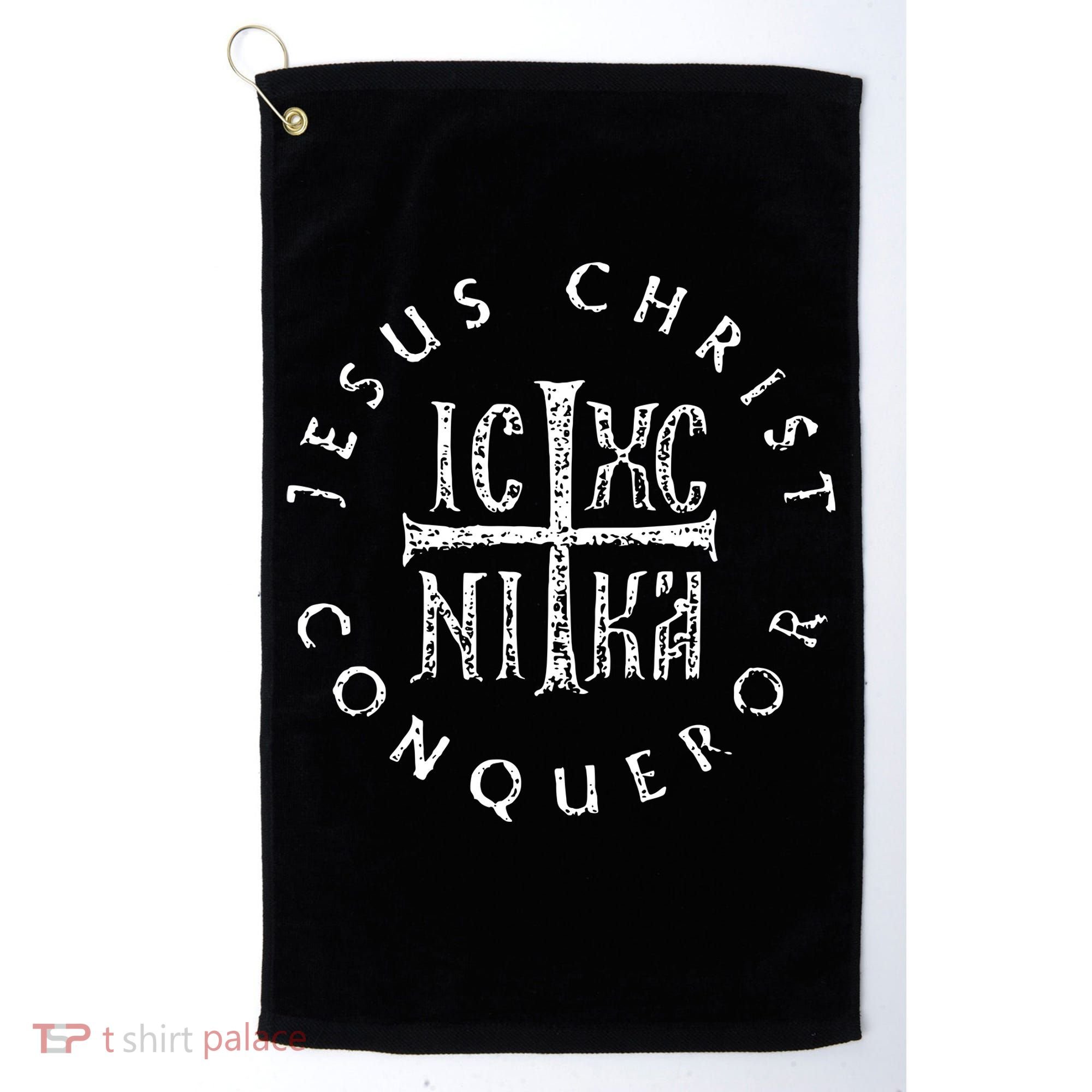 Ic Xc Nika Cross Christogram Orthodox Christian Golf Towel