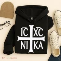 Ic Xc Nika Cross Eastern Christian Greek Hoodie thumb 4