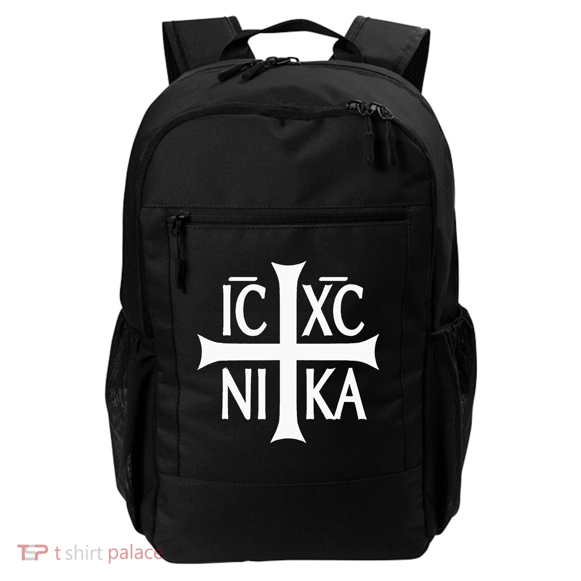 Ic Xc Nika Cross Eastern Christian Greek Backpack