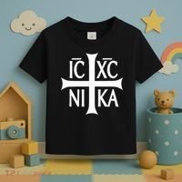 Ic Xc Nika Cross Eastern Christian Greek Toddler T-Shirt thumb 3